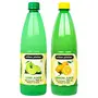 Combo of Lemon Juice and Lime Juice , 700 Ml Each (pack of 2), 1400 Gm