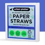 Urban Platter Eco-Friendly Disposable Paper Straws [Size 8mm Box of 100 Straws Extra Thick Drinking Straw], 2 image