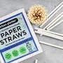 Urban Platter Eco-Friendly Disposable Paper Straws [Size 8mm Box of 100 Straws Extra Thick Drinking Straw], 5 image