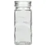 Urban Platter Mason Glass Jar with Wide Mouth Silver Cap 100ml [Pack of 6 Mason Jars Screw Caps Microwave-Safe], 2 image