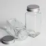 Urban Platter Mason Glass Jar with Wide Mouth Silver Cap 100ml [Pack of 6 Mason Jars Screw Caps Microwave-Safe], 3 image