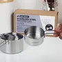 Urban Platter Stainless Steel Measuring Cups [Set of 4 Cups - 60ml 80ml 125ml 250ml], 6 image