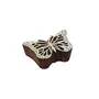 Silkrute Butterfly Carved Wooden Printing Block Stamps | Butterfly Fabric Print | DIY Craf Pack of 1, 2 image