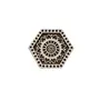 Silkrute Floral Pattern Geometric Shape Wooden Block Stamps | DIY Crafts | Henna Patterns (Pack of 1), 2 image