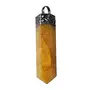 SATYAMANI Natural Stone Energized Orange Calcite Point Pencil Pendant for Unisex Color- Orange (Pack of 1 Pc.) for Man Woman Boys & Girls- Color- Orange (Pack of 1 Pc.)