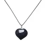 SATYAMANI Natural Stone Grey Aventurine Heart Puff Pendant ForGrounding for Man Woman Boys & Girls- Color- Grey (Pack of 1 Pc.)