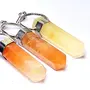 SATYAMANI Natural Stone Yellow Quartz Double Point Pendant for Man Wan Boys & Girls- Color- Yellow (Pack of 1 Pc.), 4 image