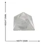 SATYAMANI Natural Clear Quartz Pyramid 35 mm. for Correction Color- Clear (Pack of 1 Pc.), 4 image