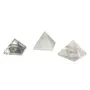 SATYAMANI Natural Clear Quartz Pyramid 25 mm. for Correction for Unisex Color- Clear (Pack of 1 Pc.), 2 image