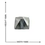 SATYAMANI Natural Clear Quartz Pyramid 10 mm. for Correction for Unisex Color- Clear (Pack of 1 Pc.), 3 image