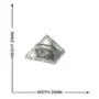 SATYAMANI Natural Clear Quartz Pyramid 25 mm. for Correction for Unisex Color- Clear (Pack of 1 Pc.), 3 image