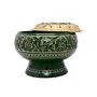 ALOKIK Brass Bowl with Cover 2.5" for Sage Burning (Green), 2 image