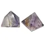 SATYAMANI Natural Amethyst Pyramid 55 mm. for Correction Creativity for Unisex Color- Purple (Pack of 1 Pc.), 2 image