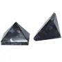 SATYAMANI Natural Energised Granite with Blue Fire Pyramid 30mm Chakra Balancing for Unisex Color- Multi Color (Pack of 1 Pc.), 4 image