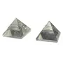 SATYAMANI Natural Clear Quartz Pyramid 30 mm. for Correction for Unisex Color- Clear (Pack of 1 Pc.), 2 image