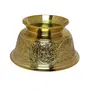 SATYAMANI Brass Diya (Gold), 2 image
