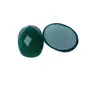 SATYAMANI Natural Green Onyx Single Side Cut Ring Stone (Pack of 1 Pc.)