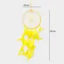 SATYAMANI Handmade Yellow Color Dream Catcher for He/Office/Shop (45 cm x 15 cm), 4 image