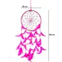 SATYAMANI Handmade Magenta Color Dream Catcher for Elements Energy Balancing in He/Office/Shop (60 cm x 20 cm), 4 image