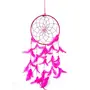 SATYAMANI Handmade Magenta Color Dream Catcher for Elements Energy Balancing in He/Office/Shop (60 cm x 20 cm)