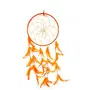 SATYAMANI Handmade Orange Color Dream Catcher for Elements Energy Balancing in He/Office/Shop