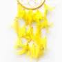 SATYAMANI Handmade Yellow Color Dream Catcher for He/Office/Shop (45 cm x 15 cm), 3 image