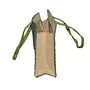 ALOKIK Laminated Jute Bags With Fabric for Ladies/girls With Zipper (Dark Green), 4 image