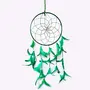 SATYAMANI Handmade Green Color Dream Catcher for Elements Energy Balancing in He/Office/Shop (60 cm x 20 cm)