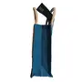 ALOKIK Print Jute Bags For Ladies/Girls Without Zipper (Blue & White), 2 image
