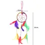 SATYAMANI Handmade Hobby Multi Color Dream Catcher for Positive Energy and Protection for He/Office/Shop (25 cm x 8 cm), 4 image