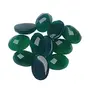 SATYAMANI Natural Green Onyx Single Side Cut Ring Stone (Pack of 1 Pc.), 2 image