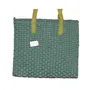 ALOKIK Laminated Jute Bags With Fabric for Ladies/girls With Zipper (Dark Green), 2 image