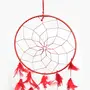 SATYAMANI Handmade Red Color Dream Catcher for Elements Energy Balancing in He/Office/Shop (60 cm x 20 cm), 3 image