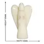CRYSTAL'S ADVISOR Natural White Agate (Big) Angel for Chakra Healing Color- White (Pack of 1 Pc.), 2 image