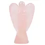 CRYSTAL'S ADVISOR Rose Quartz Angle(Big) for Chakra Healing Color- Pink (Pack of 1 Pc.)