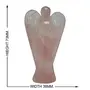 CRYSTAL'S ADVISOR Natural Healing Rose Quartz 3" Gemstone Angel for Chakra for Chakra Healing Color- k (Pack of 1 Pc.), 4 image