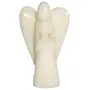 CRYSTAL'S ADVISOR Natural White Agate (Big) Angel for Chakra Healing Color- White (Pack of 1 Pc.)