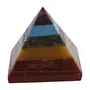 CRYSTAL'S ADVISOR Natural Seven Chakra Pyramid 48 mm. for Vastu Correction Creativity Color- Multi Color (Pack of 1 Pc.)