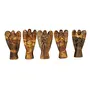 CRYSTAL'S ADVISOR Natural Energised Tiger Eye Angel 2" for Chakra Healing Color- Yellow/Brown (Pack of 1 Pc.), 3 image