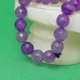CRYSTAL'S ADVISOR Heat Processed Purpurite 8 mm Bead Bracelet Designer 1 Color- Purple for Men Wen Boys & Girls (Pack of 1 Pc.), 6 image