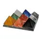 CRYSTAL'S ADVISOR Natural Navgrah Pyramid Grid on Glass for Correction Creativity Color- Multi Color (Pack of 1 Pc.), 2 image