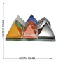 CRYSTAL'S ADVISOR Natural Navgrah Pyramid Grid on Glass for Correction Creativity Color- Multi Color (Pack of 1 Pc.), 5 image