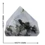 CRYSTAL'S ADVISOR Natural Rainbow Moonstone Pyramid 35 mm. for Correction Creativity Color- White & Black (Pack of 1 Pc.), 5 image