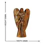 CRYSTAL'S ADVISOR Natural Energised Tiger Eye Angel 2" for Chakra Healing Color- Yellow/Brown (Pack of 1 Pc.), 5 image
