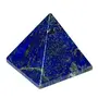 CRYSTAL'S ADVISOR Natural Lapis Lazuli Pyramid 25 mm for Vastu Correction Creativity Color- Blue (Pack of 1 Pc.)