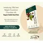 Zevic 70% Dark Belgian  Chocolate with Organic Turkish Hazelnuts 90 gmSweetened with Stevia - Rich in Vitamins & Miner, 6 image