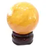 Crystal Cave Exports Honey Yellow Calcite Sphere/Ball 40 MM - 50 MM - Aura - Healing - Meditation - Reiki