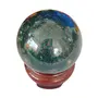 Crystal Cave Exports Bloodstone Sphere Heliotrope 205 Grams Orb 53 MM huge bloodstone heliotrope stone collectible crystal chakra healing gift Comfort and Strength Crystal Grid