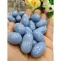 Blue Angelite Crystal Tumbled Stone 100 Gram For Creative People Converts Fear into Faith Chakra Stone Meditation Crystal Throat ChakraGift Healing Crystals, 5 image