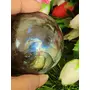 Blue Fire Rainbow Labradorite Stone Spectrolite Sphere Orb 308 GM For Promotes Psychic Abilities Strengthens Stimulates imagination Calmi, 6 image